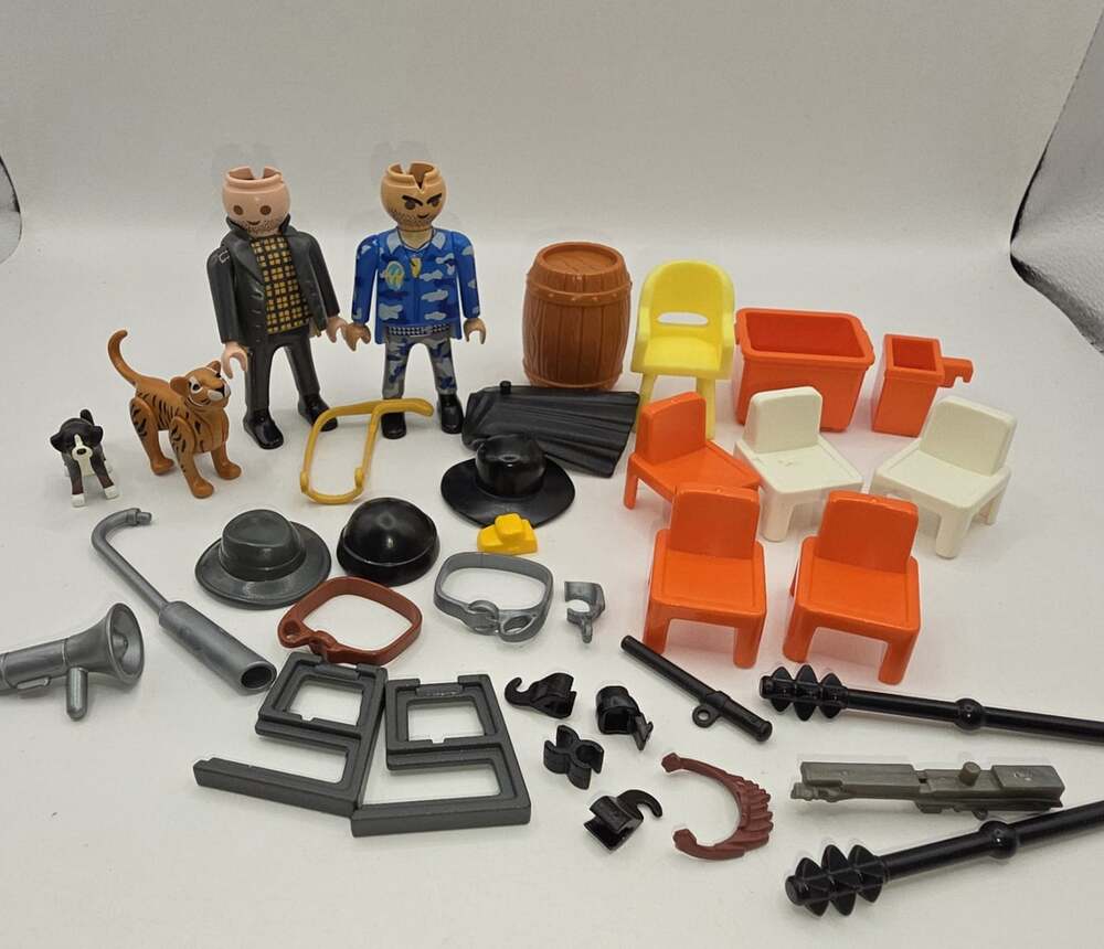 Playmobil Mixed Lot Tiger Dog Chairs People Accessories